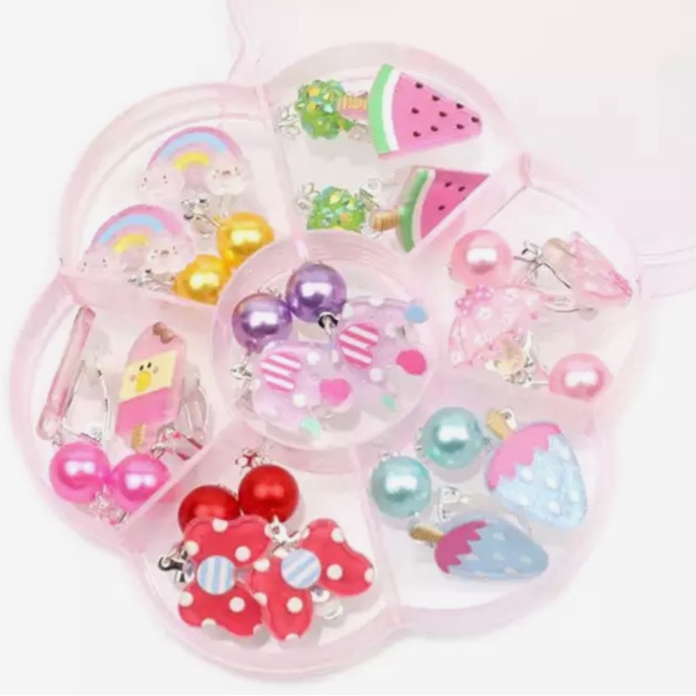 7 Pairs Mini Lovely Ear Clips for Girls